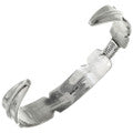 Highly detailed Sterling Feather Bracelet