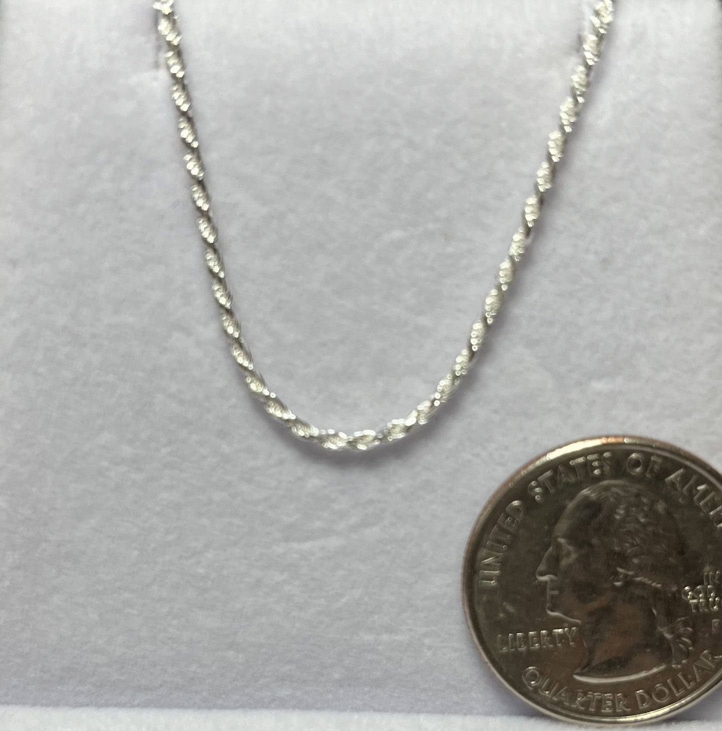 18" Sterling Silver Rope Chain