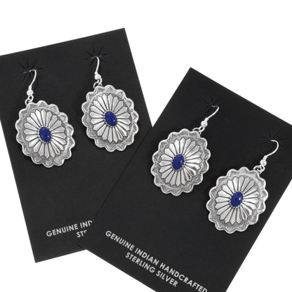 Lapis Concho Earrings