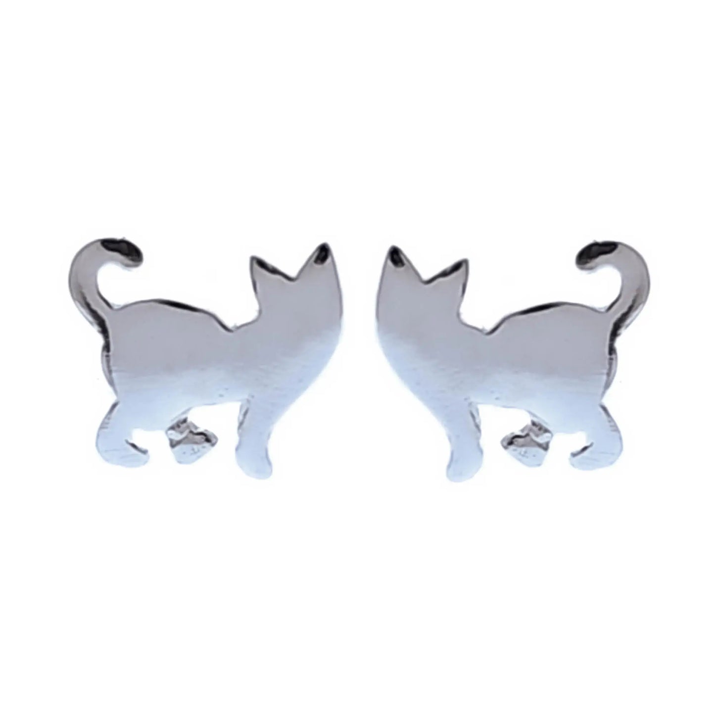 Curious Cat Stud Earrings