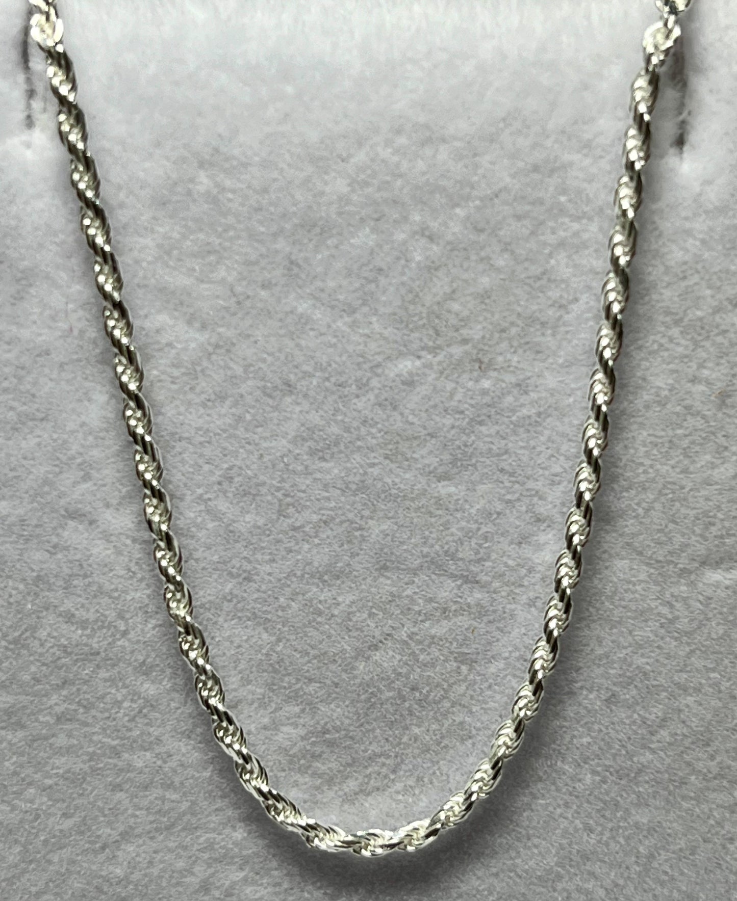 18" Sterling Silver Rope Chain